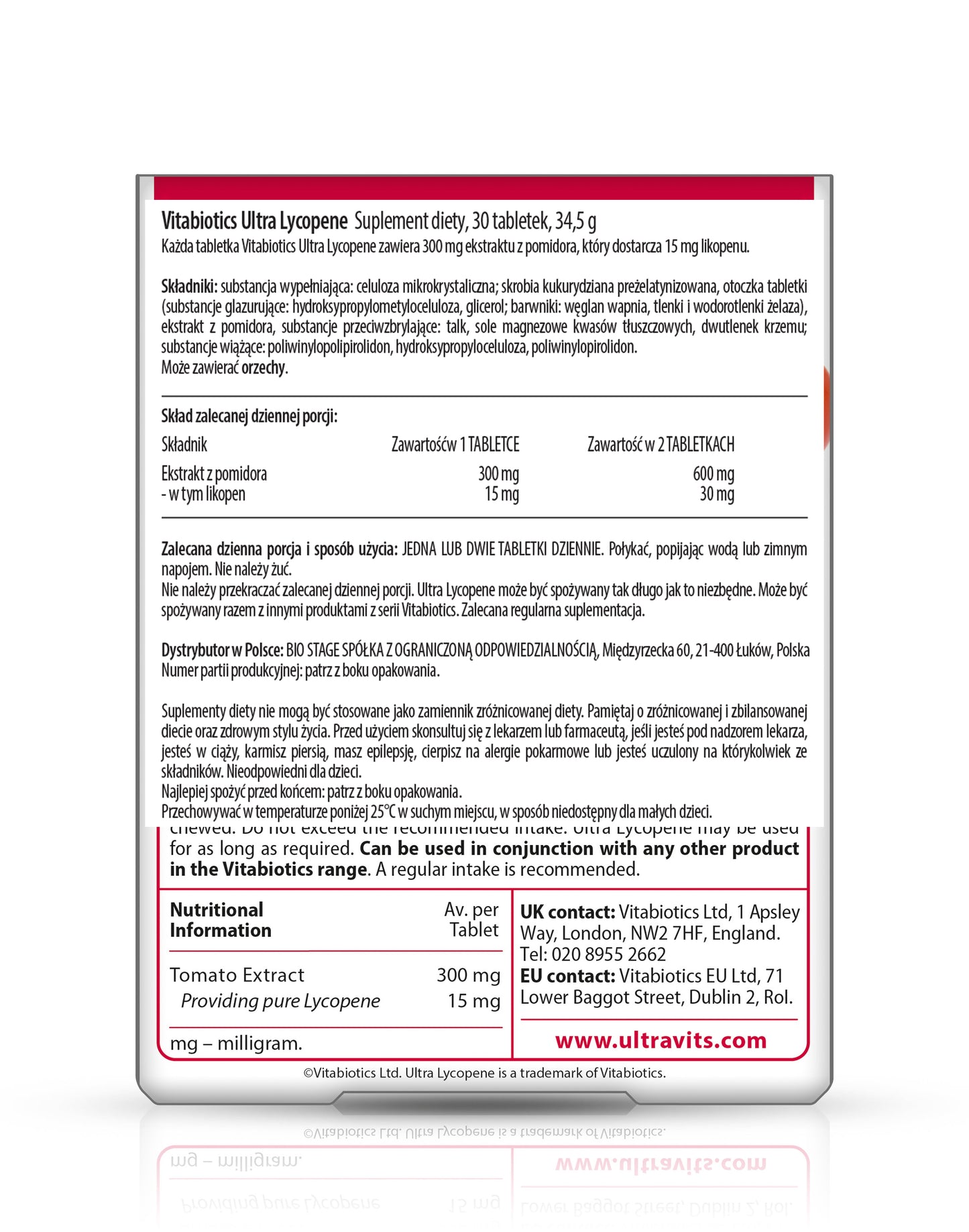 Ultra Lycopene - lycopene dietary supplement