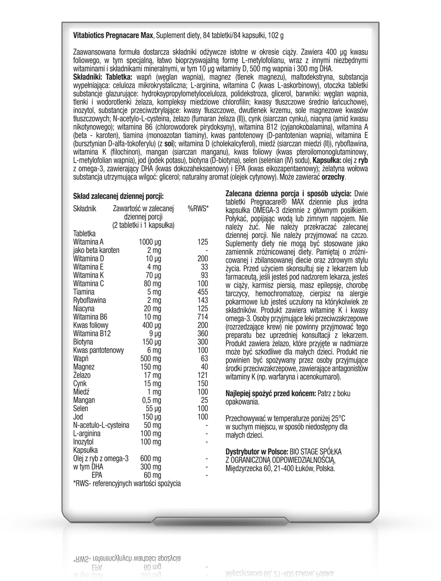 Pregnacare Max - Omega-3 formula