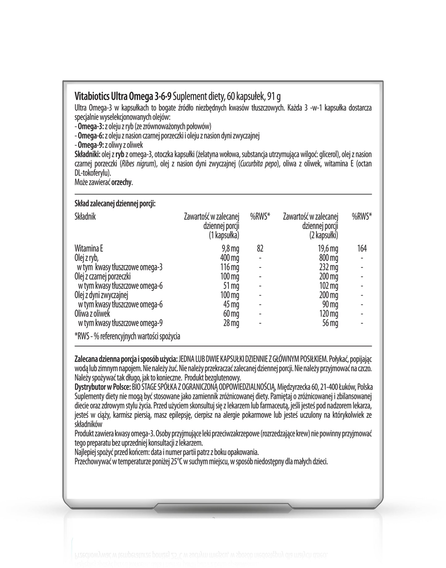 Ultra Omega 3-6-9 - Omega acids in capsules
