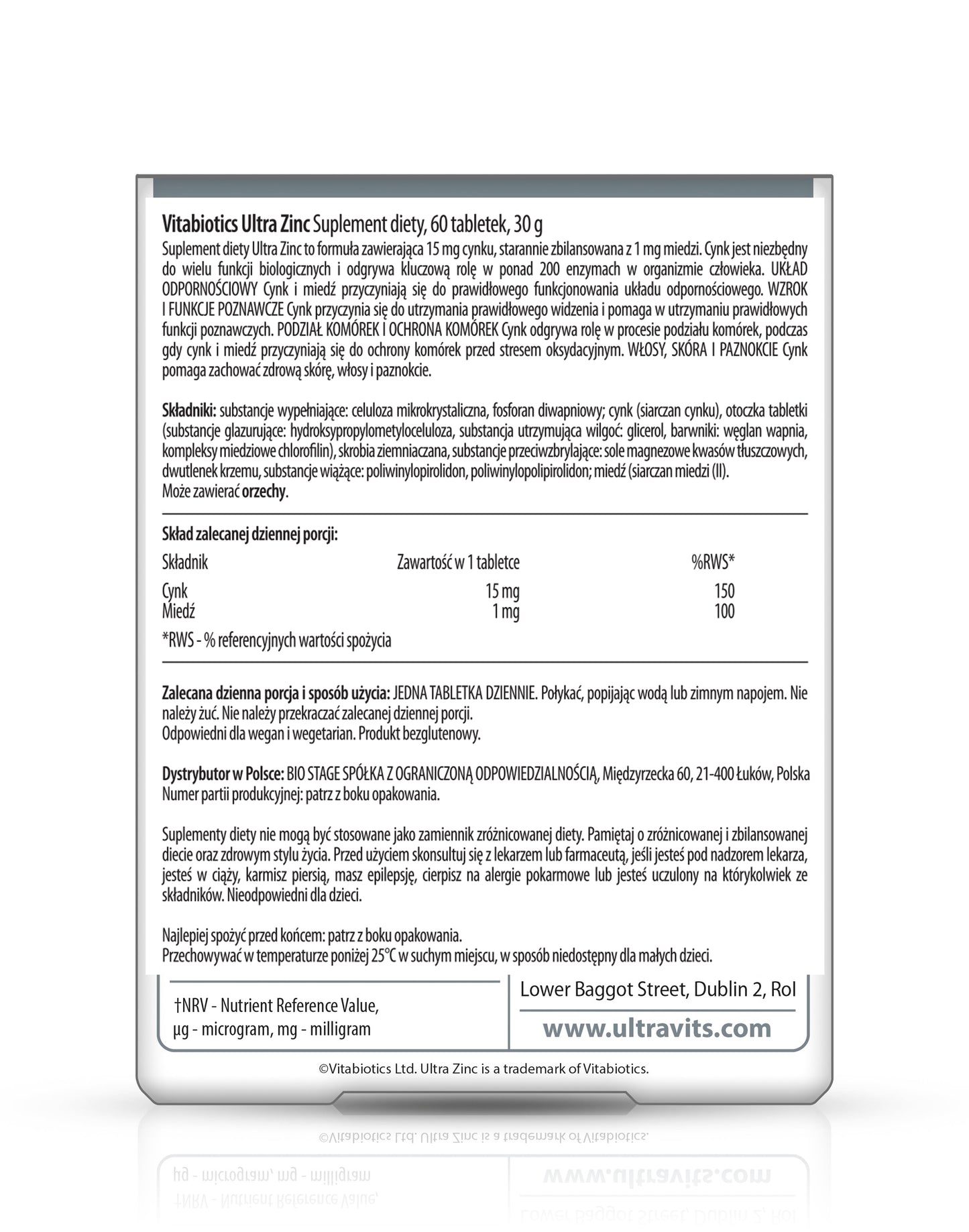 Ultra Zinc - zinc tablets