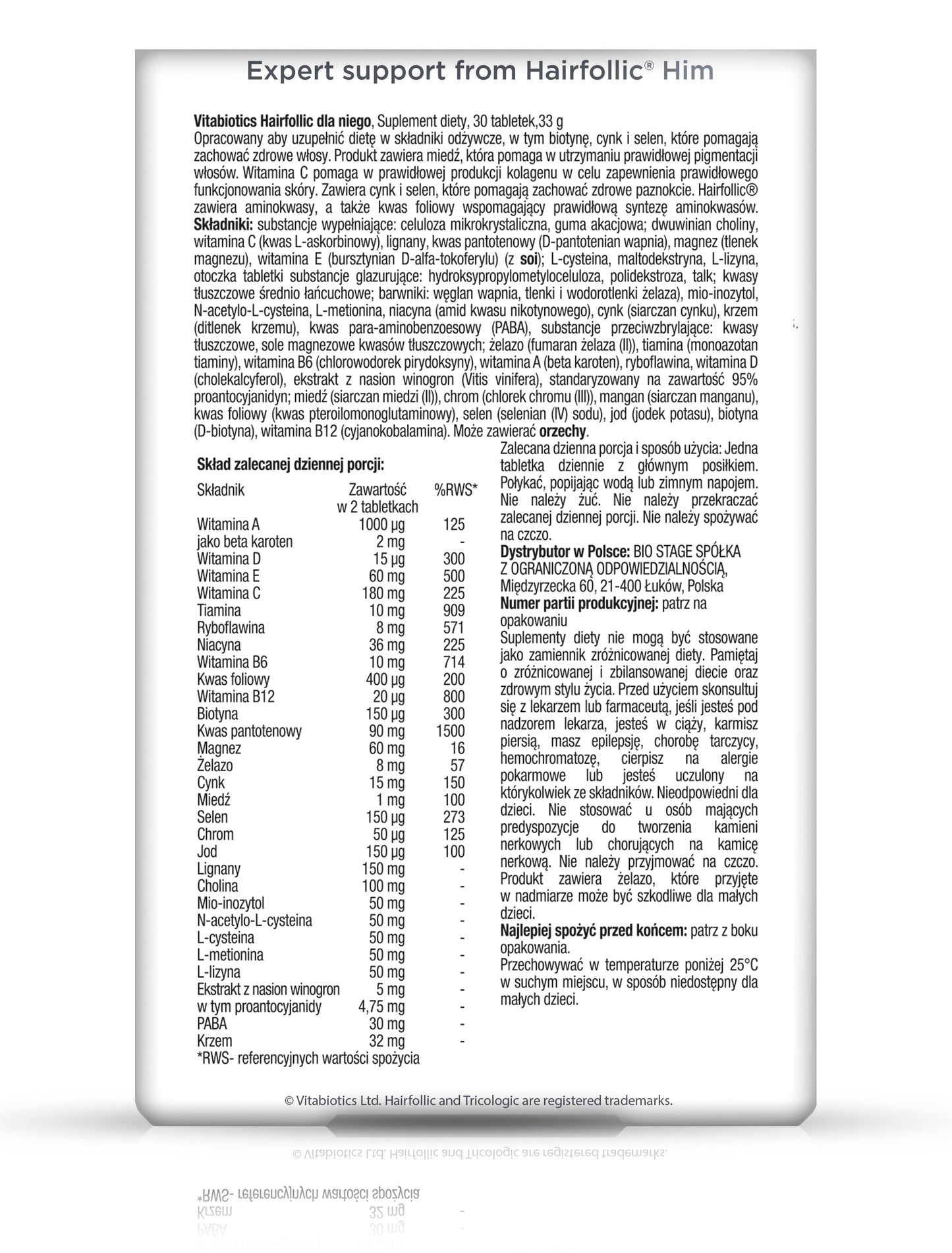 Hairfollic - suplement diety na włosy dla niego