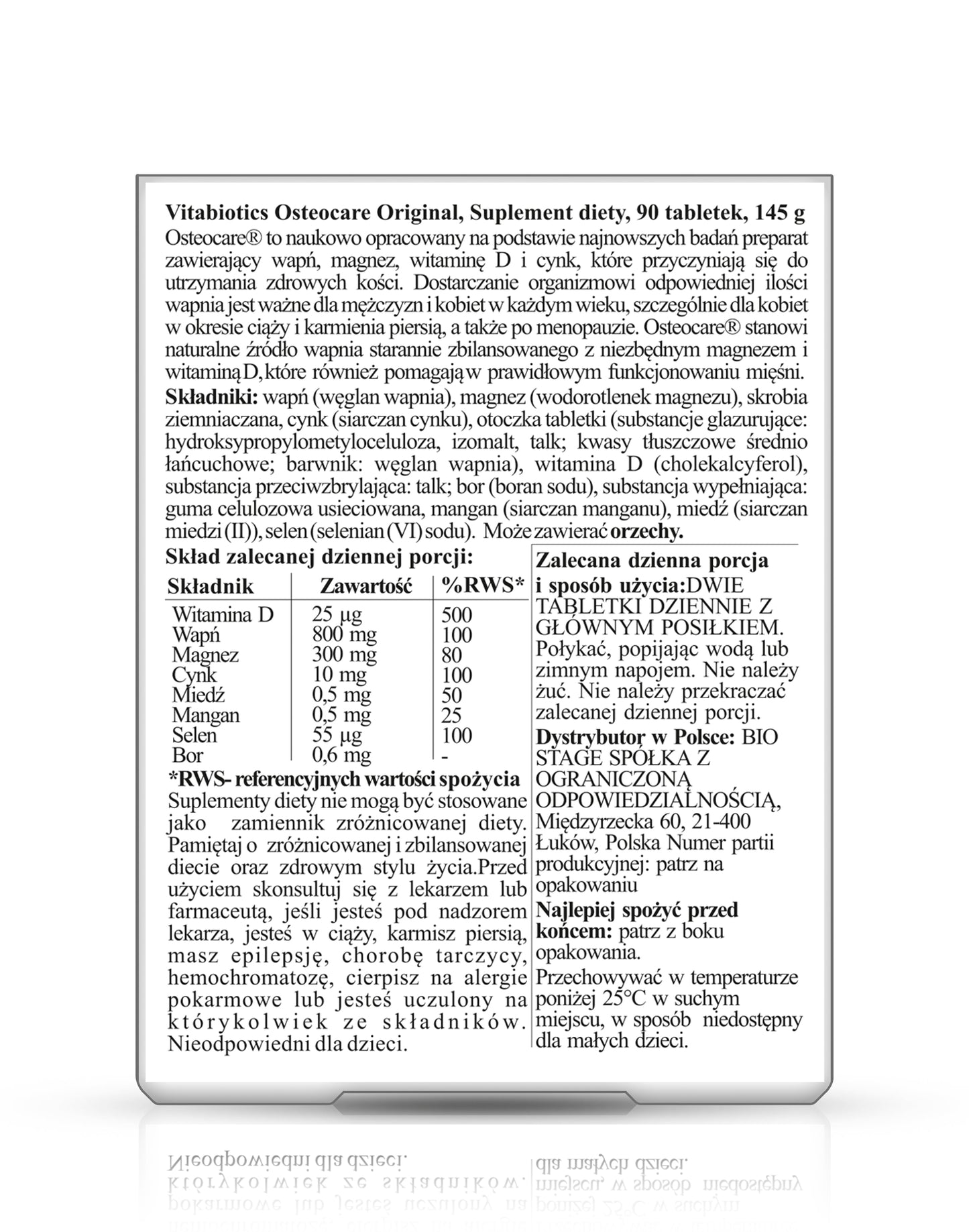 Osteocare Original - calcium and vitamin D
