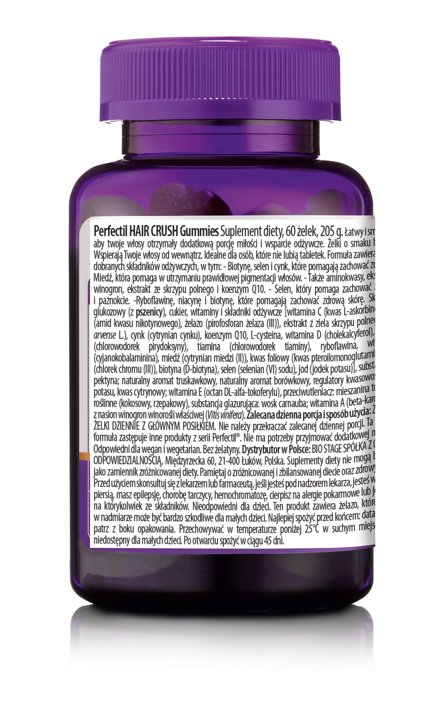 Perfectil hair crush gummies - dietary supplement for hair in jelly form