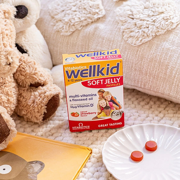 Wellkid Soft Jelly Pastilles, multiwitamina dla dzieci w żelkach, 30 miękkich pastylek
