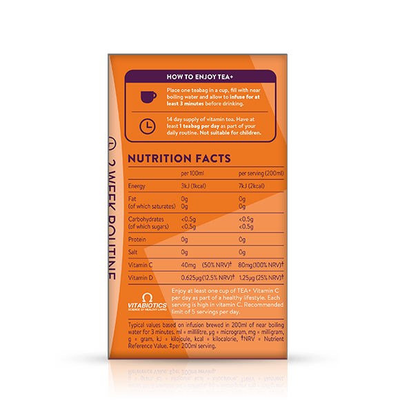 TEA+ Vitamin C - vitamin tea supporting immunity
