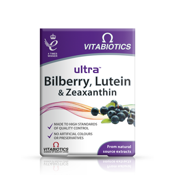 Ultra Bilberry, Lutein & Zeaxanthin - dietary supplement lutein, blueberry and zeaxanthin