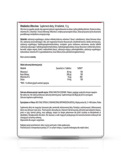 Ultra Iron - suplement z żelazem - zestaw 2 sztuki