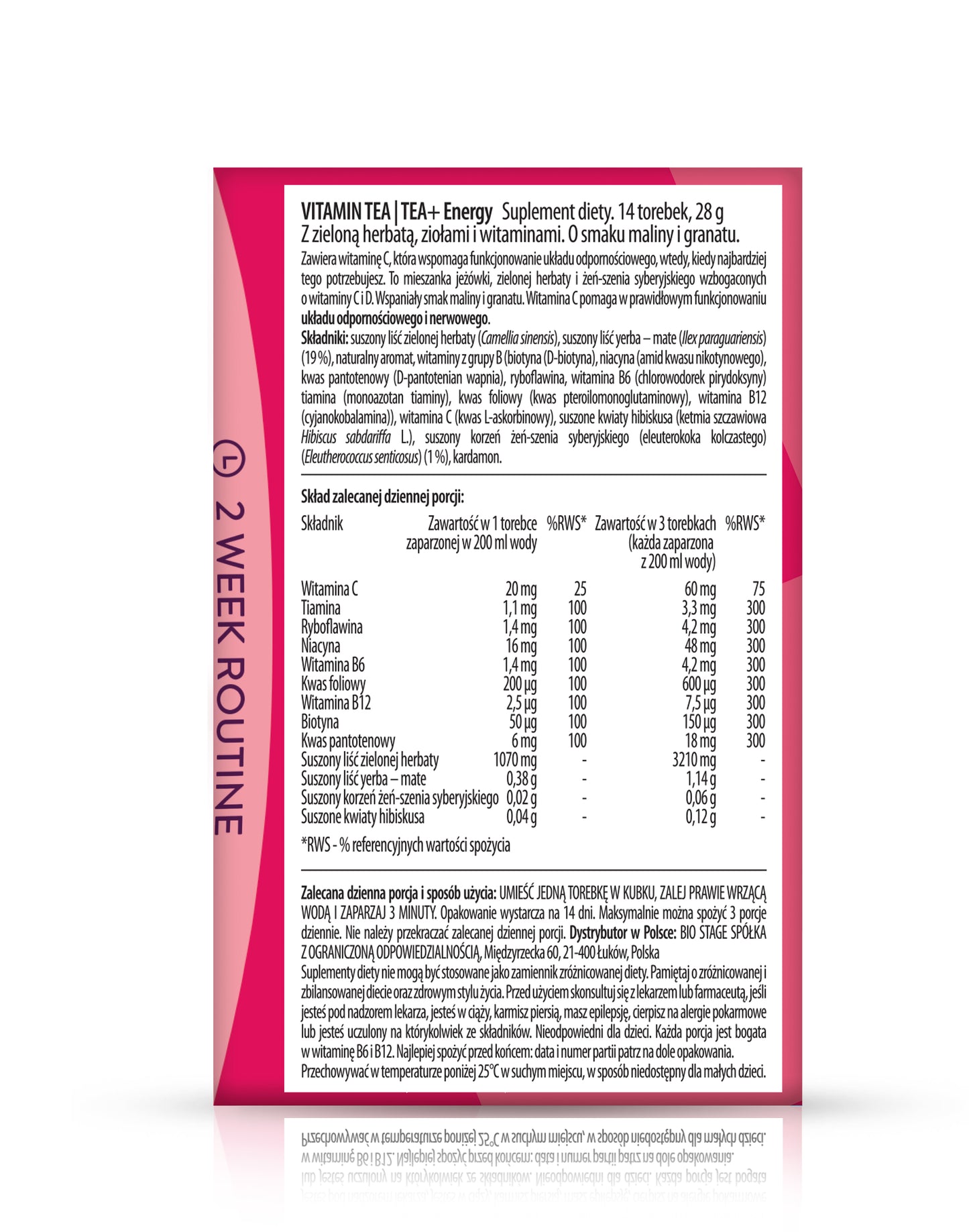 TEA+ Energy Vitamin Tea - vitamin tea - energy boost
