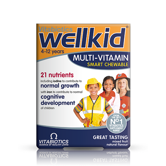 Wellkid multivit mixed fruit chewable