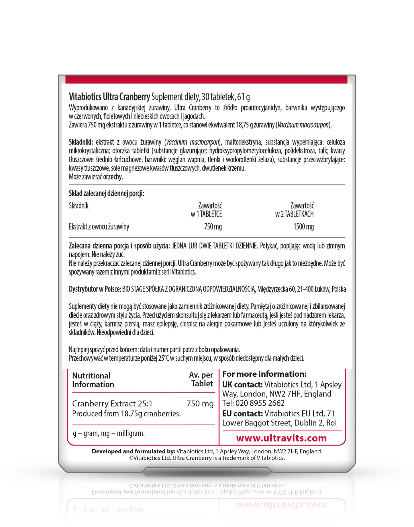 Ultra Cranberry - cranberry dietary supplement